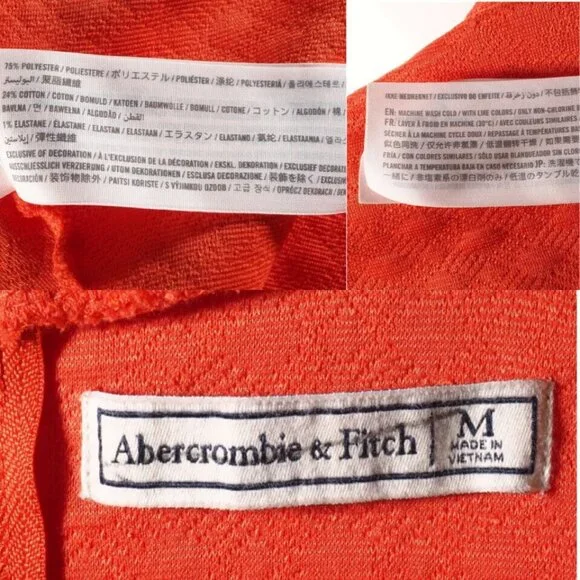 Abercrombie Fitch Dress Women Size Medium Retro Hippie Sleeveless 8 10 - Picture 10 of 10
